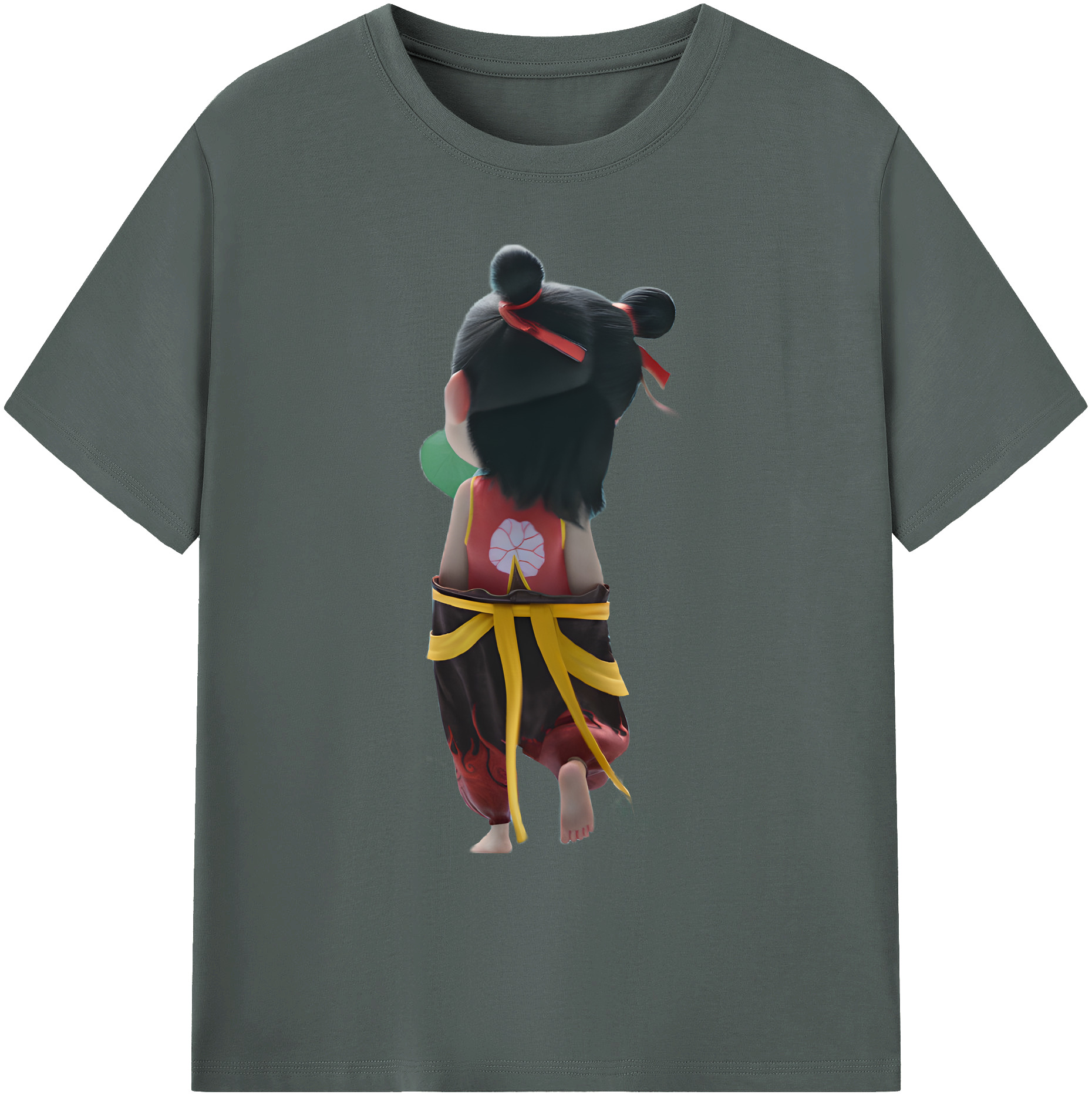 （画像用） Ne Zha 2 ナタ 魔童の大暴れ 綿100％ メンズ半袖Tシャツ｜肌触りやわらか＆通気性